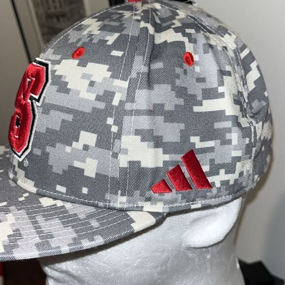 New Digital Digi Camouflage Camo Military NC State Wolfpack Baseball Cap Hat - Picture 2 of 5